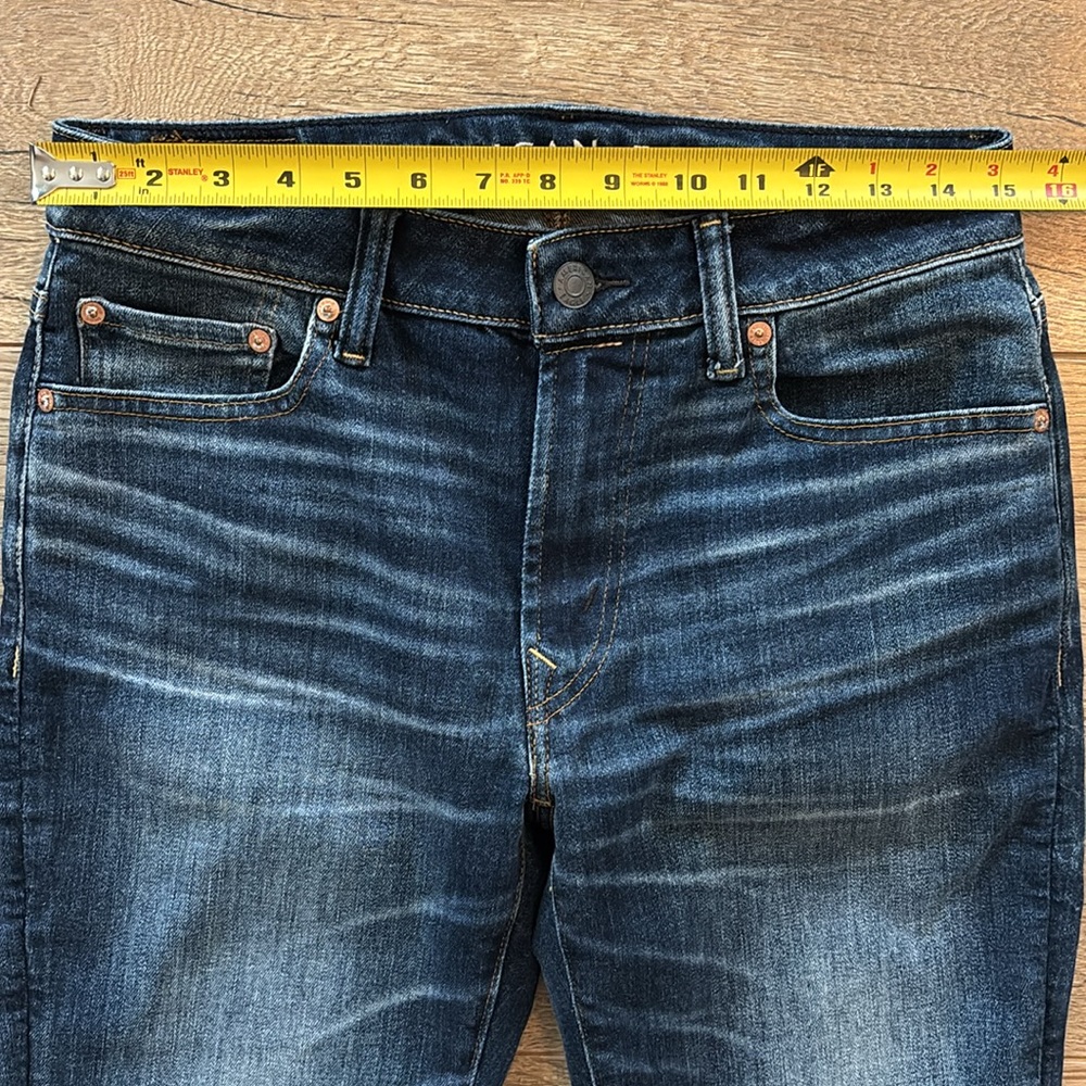 American Eagle Jeans Mens 30x32 (Tag) Blue Denim Temp Tech Slim Airflex - Picture 3 of 8
